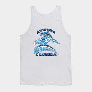 Aripeka Florida Vacation Tribal Dolphins Tank Top